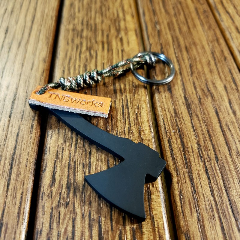 TNBworks My Axe Key Chain Key Ring, matte black