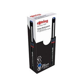 ROTRING TIKKY ROLLERPOINT Pen FINE – Blue (Tuck of 12)