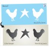 Stencils by Joanie Joanie Farmhouse Stencil 2" Rooster Chicken Star