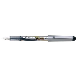 Pilot SVP200NS10B Fountain Pen V-Pen, Fine Point, Black, 10 Count