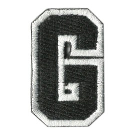 Gadsden and Culpeper Tactical Letter Patches - Black/White - G