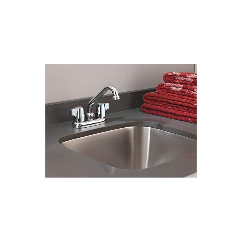 Moen Chrome Chateau Two-Handle 4-Inch Centerset Utility or Laundry Sink