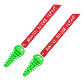 BWBWND 2 PCS Muffler Exhaust Wash Plug, 0.6"-1.5" Rubber Exhaust Silencer Washing Plug with Streamer, Tail Pipe Wash Plugs Remove Before Start Engine for 2 Stroke Motorcycle Bikes (Green+Red)