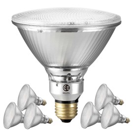 EdisonPar PAR38 Full Glass Commercial Grade LED Light Bulb, 14W=120W Equivalent 1550 Lumens 20000 Hours Classic Flood Light Bulbs, Dimmable Daylight 5000K Spot Light 40Degree Beam Angle, 6-Pack