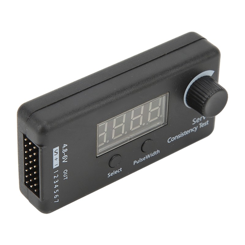 Digital Servo Tester 3 Modes High Accuracy Black Plastic Servo