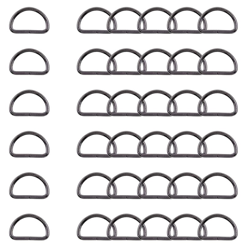 Trimming Shop Non Welded Metal D Ring Fasteners Durable Buckles