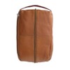 Piel Leather Deluxe Shoe Bag, Saddle, One Size
