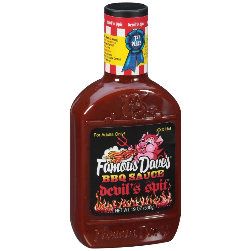 Famous Dave's Devil's Spit BBQ Sauce, 8 Pack - 19