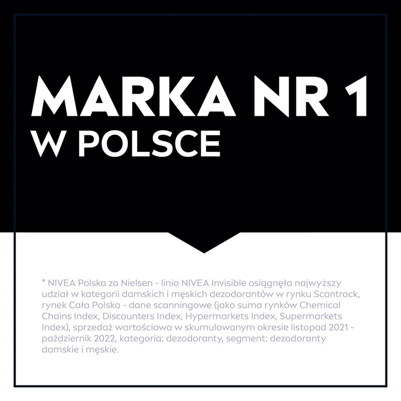 NIVEA MEN Black&White 48 H Invisible Original Antiperspirant in the