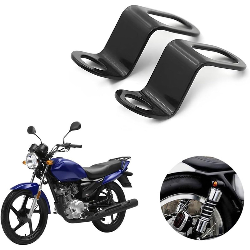 XuJJunB 2Pcs Stainless Steel Stay Motorcycle Auxiliary Light Bracket Angle