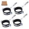 SKIR'CO Pipe Brackets with Black Rubber Lining for Diameter 47-51