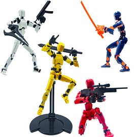 T13 Action Figure Set | Fully Assembled 3D Printed Titan 13 Toys | Vibrant Design | Perfect Desktop Decor for Game Enthusiasts & Collectors | Ideal Gift for Adolescent & Adults