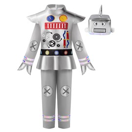 ReliBeauty Robot Costume for Kids Toddler Boys Costume Toddler,6-7/130