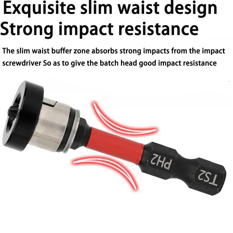 KEWAYO 2pcs Magnetic Positioning Screwdriver Bits PH2 Bits, 1/4" Hex