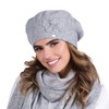Kamea Justa Women's Beret Hat Headwear Warm Patterned Thick Winter,