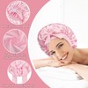 Adjustable Satin Sleep Bonnet with Elastic Band for Women, Silk