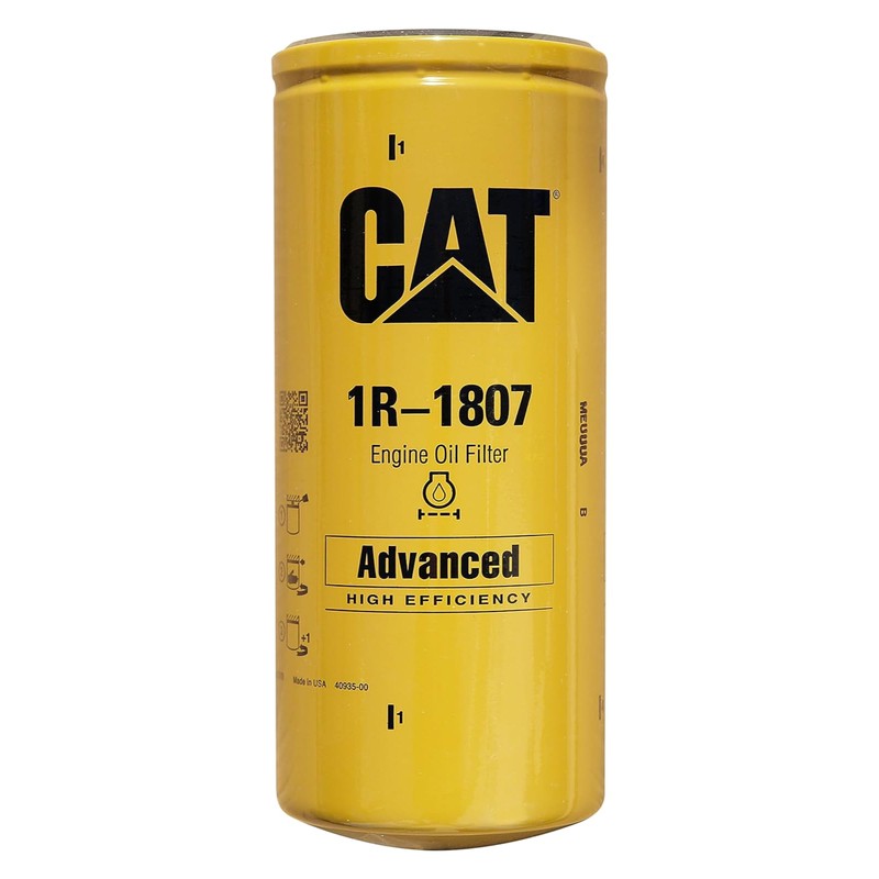 Caterpillar 1R-1807 Advanced High Efficiency Oil Filter (Pack of 2)