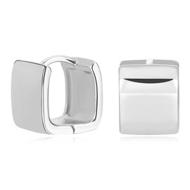 LILIE&WHITE Silver Square Hoop Earrings For Women Chunky Hoop Earrings Geometric Earrings Gold Huggie Earrings Costume Jewelry Gift