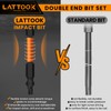5PCS T20-T25 Impact Double End Security Torx Bit Set, LATTOOK