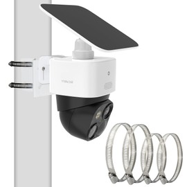 Kamera Halterung Kompatibel mit Eufy Security SoloCam S340/E30, Eufy Security 4G LTE Cam S330, Verstellbare Masthalterung für SoloCam S340/E30, Montagehalterung Wandhalterung Kamera Halter Zubehör
