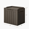 JUMMICO 31 Gallon Resin Deck Box Waterproof Indoor Outdoor Storage