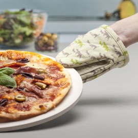 Zeal Mini Mitt/Pot Holder, Dog/Cream, Size S