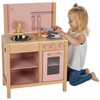 Label Label: Wooden Kitchen Play Set - Pink - Standing