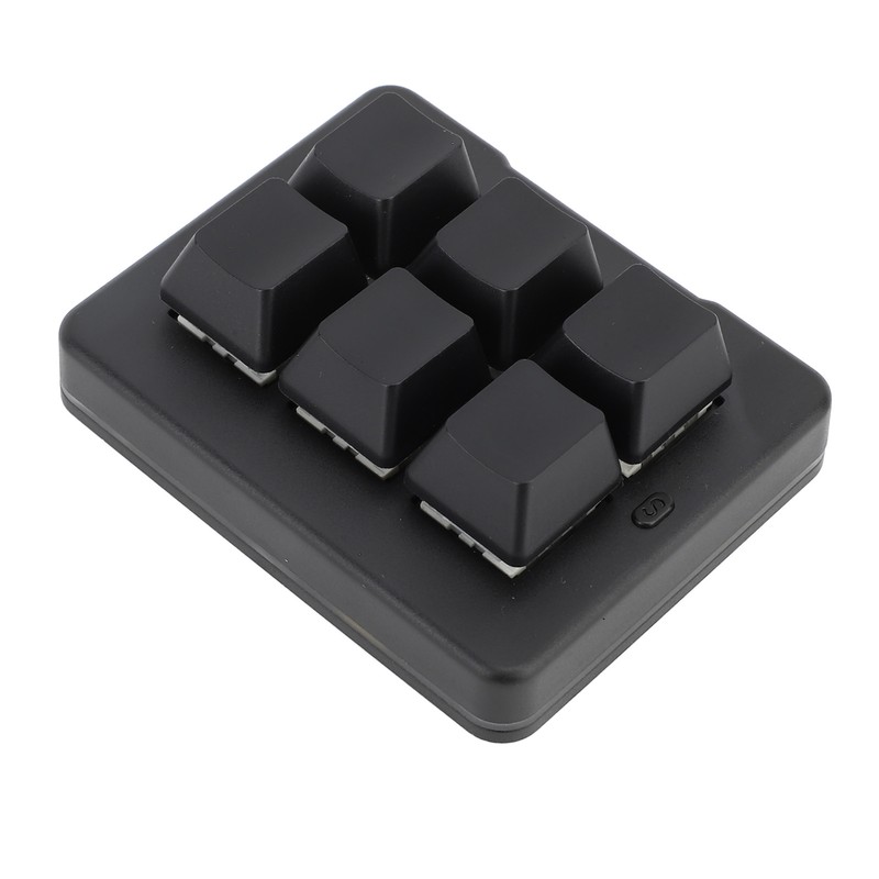 6 Key Gaming Keyboard Wired USB 2.4G Bluetooth Macro Programming