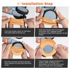 CJKDXDH Silicone Luggage Wheel Covers, 8 Pcs Anti Noise Wear-Resistant