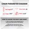 E & S 5 Inch Chainsaw Bar & Chain Combo