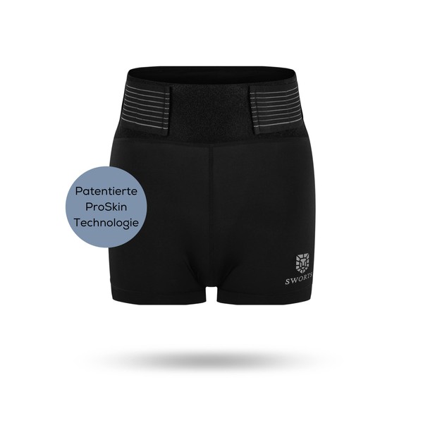 SWORTS Damen CORE Underwear für Rückenstütze (Superleicht) ProSkin LWS Bandage gegen Hohlkreuz (Stärkender Lendengürtel)