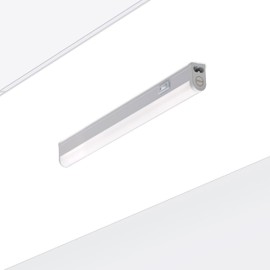 Oktaplex Riga Under-Unit Light Kitchen LED Neutral White 4000 K 28 cm Under Cabinet Light with Switch White 230 V Expandable Kitchen Lighting 370 Lumen 4 W