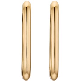 NOELANI Women's Earrings 925 Sterling Silver / Stainless Steel with Jewellery Gift Box, Silver, No Gemstone