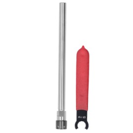 Collet Chuck Holder, ER11 100 Collet Chuck Holder Straight Shank Extension Rod with Wrench for CNC Milling Lathe Tool 1‑7mm Clamping Range, Collets(C10-ER11M-150L)