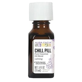 Aura Cacia Essential Solutions Chill Pill Stress Down Essential Oil, 0.5 Ounce - 3 per case.