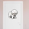 Extra Large 460mm 'Pixel Art Bichon Frise Dog' Permanent Sticker