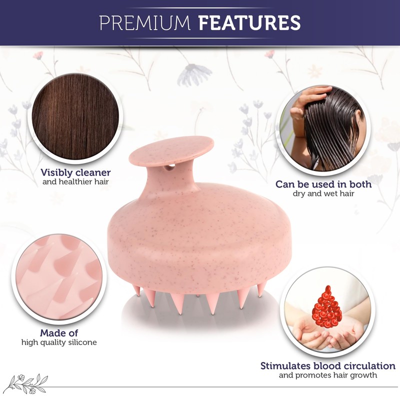 INTER-ESQUE Scalp Massager - Scalp Massage Brush - Head Massage