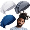 Sintege 4 Pcs DreadLocks Tube Sock Wide Elastic Headband Loc
