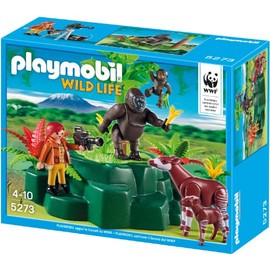 Playmobil 5273 WWF Gorillas and Okapis with Film Maker