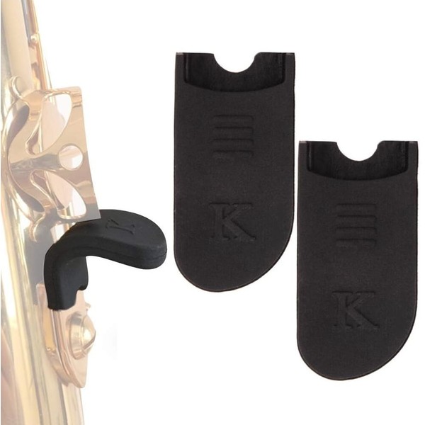 KOMUNJ 2 Stücke Saxophon Daumenauflage, Sax Gummi Cushion Daumenstütze Instrumente