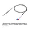 MECCANIXITY 2pcs PT100 RTD Thermocouple Stainless Steel M8 Temperature Sensor