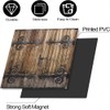 Cowfeel Retro Wood Door Dishwasher Magnet Cover, Creative Kitchen Appliances