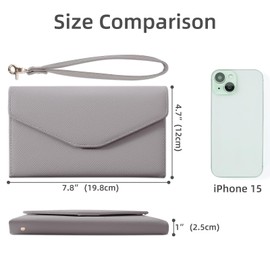 Zoppen Passport Holder for Women Travel Wallet RFID Blocking Passport Cover Document Organizer Wristlet Strap Ver.5