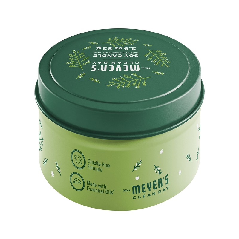 MRS. MEYER'S CLEAN DAY Soy Tin Candle, 12 Hour Burn