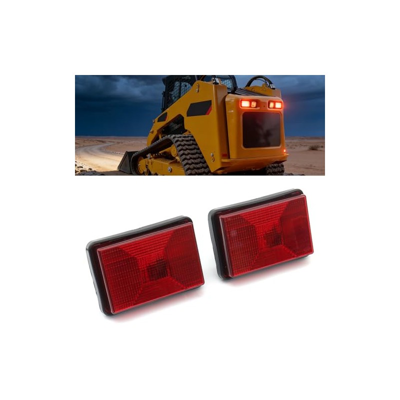 WanQiAuto Rear Tail Light Assembly Fit for Caterpillar Skid Steer