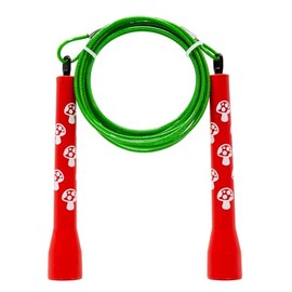 Shroom Zoom Adjustable Speed Jump Rope, Tangle-Free Speed Rope for Men, Women, Fitness Training Fast Skipping Rope, Boxing, Cardio, Endurance Training, Fun Jump Rope for Double Under