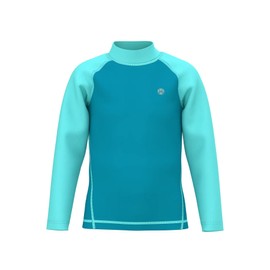 HDTIYUYP UV Shirt Women Girls - Water Swimming T-Shirt Rash Guard Women Swimming Shirt Surf Shirt Quick-Drying Beach Shirt Wet Top, Turquoise Gl