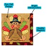 Iconikal Paper Disposable Party Napkins, Dinner Size, Thanksgiving Silly Turkey,