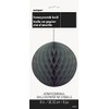 Black Solid Honeycomb Ball - 8" (1 Count) - Premium