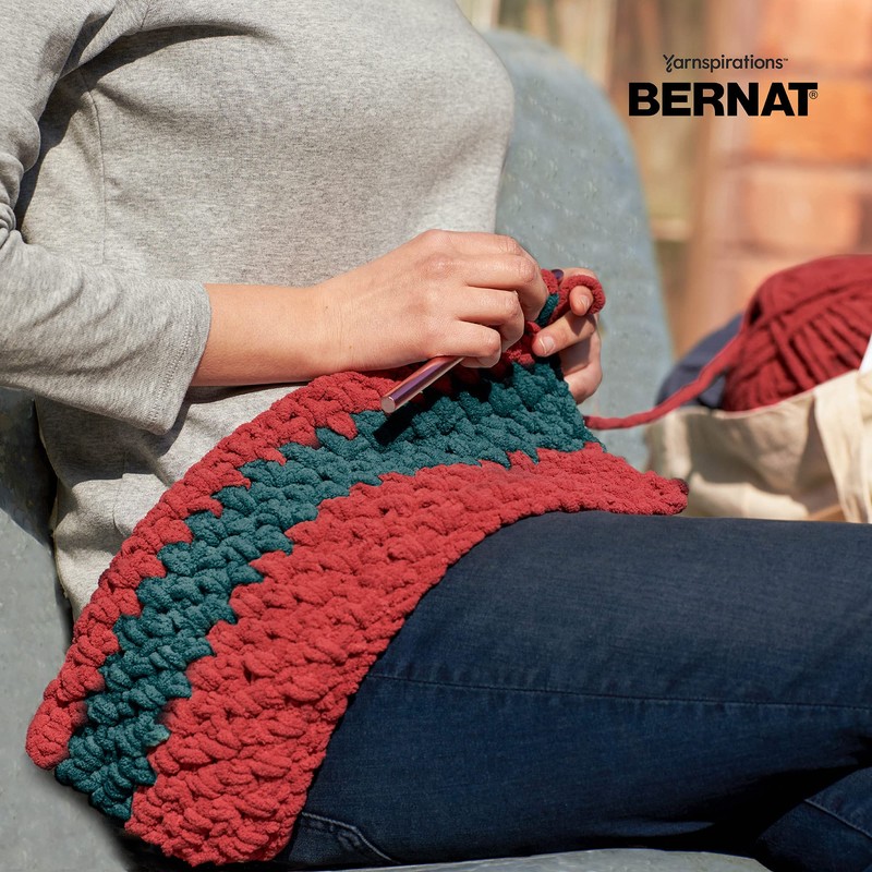 Bernat Blanket Stripes Red Alert Yarn - 2 Pack of